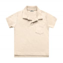Beige Kids Toweling Polo